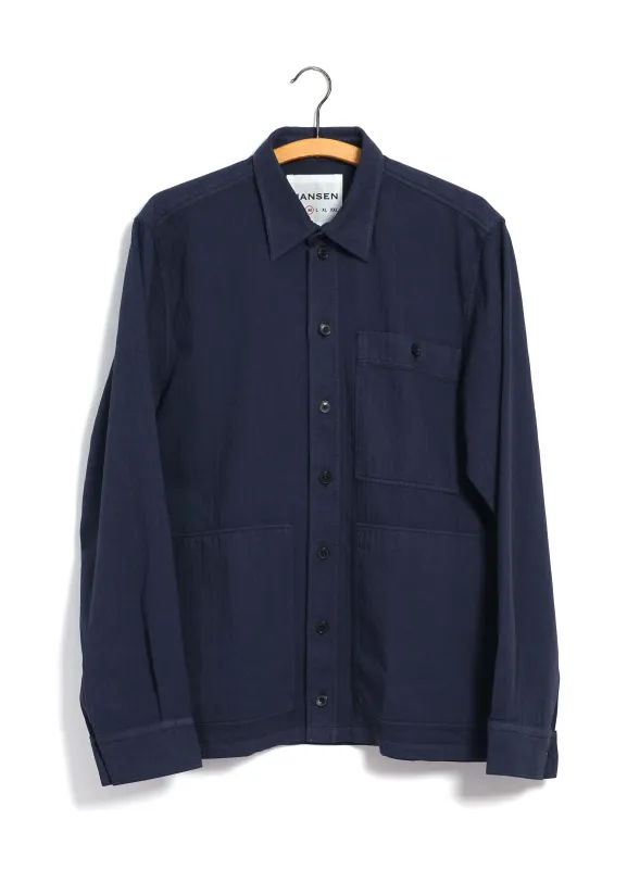 LUKA 31-28-3 | Sturdy Overshirt | Blue sold by Hansen Garments
