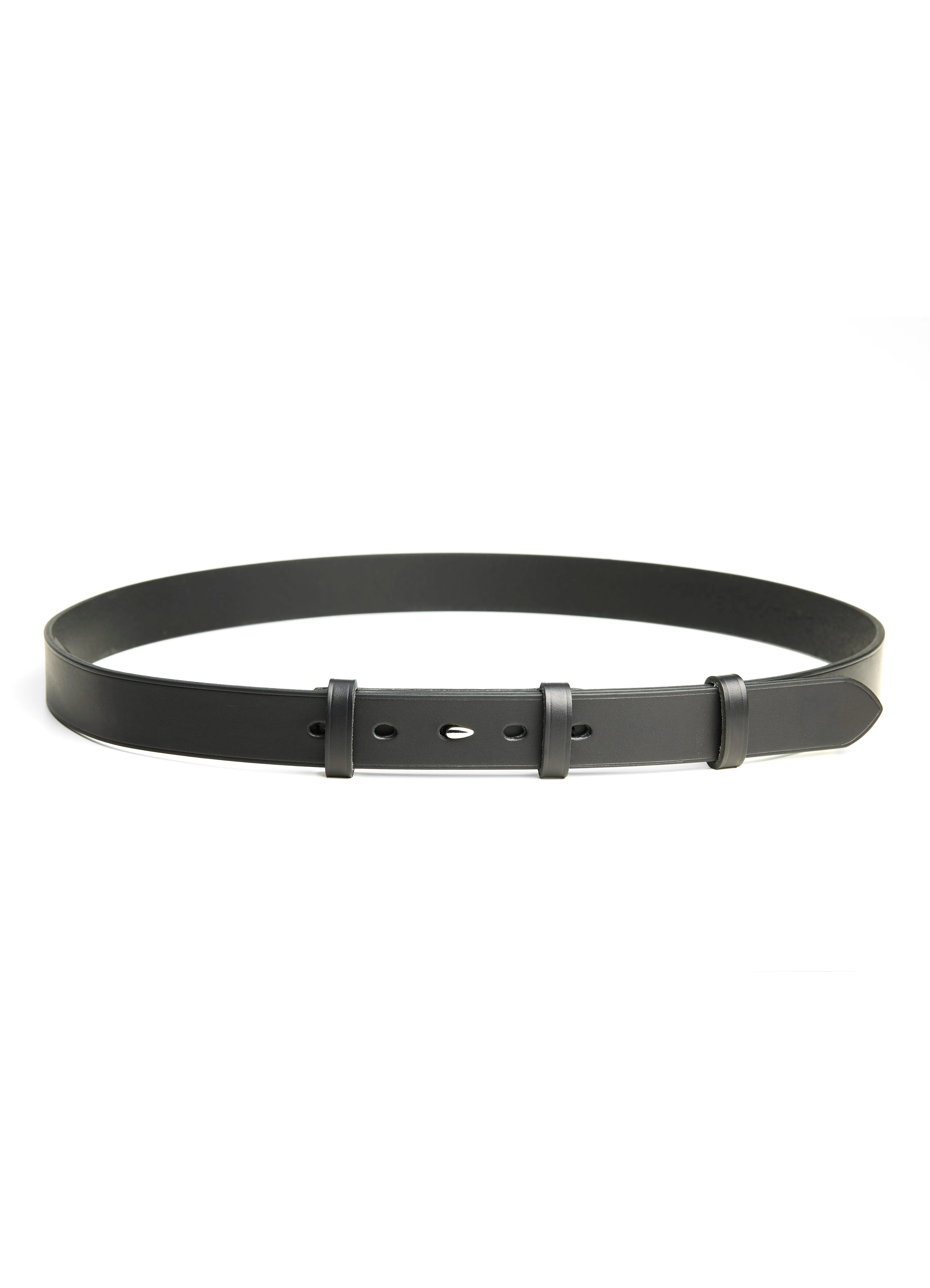ARCHITECT | Steel Hook Leather Belt | Black/Palladium sold by Hansen Garments product image thumbnail 2