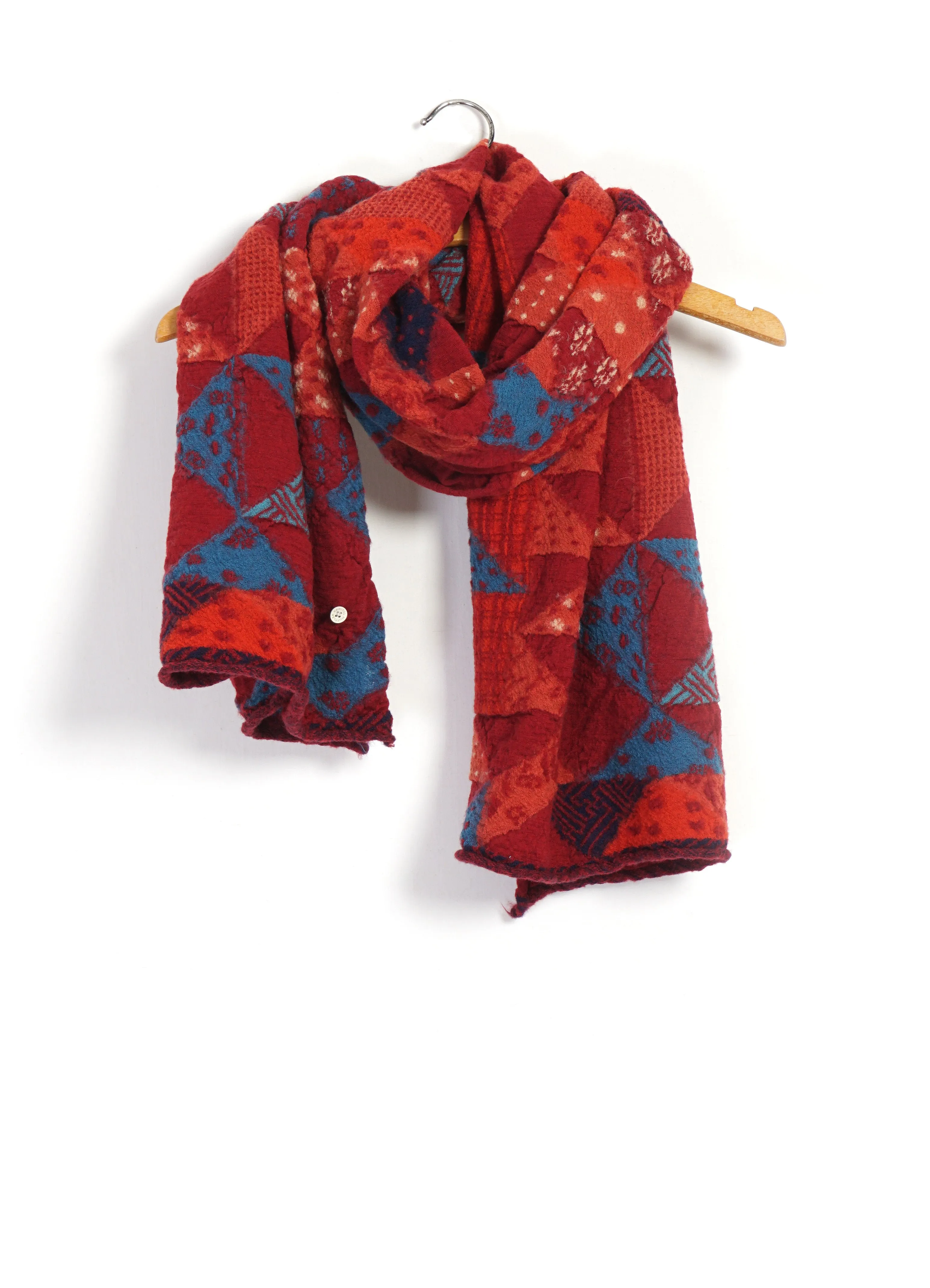 IDG-RAG | Compressed Wool Scarf | Red sold by Hansen Garments