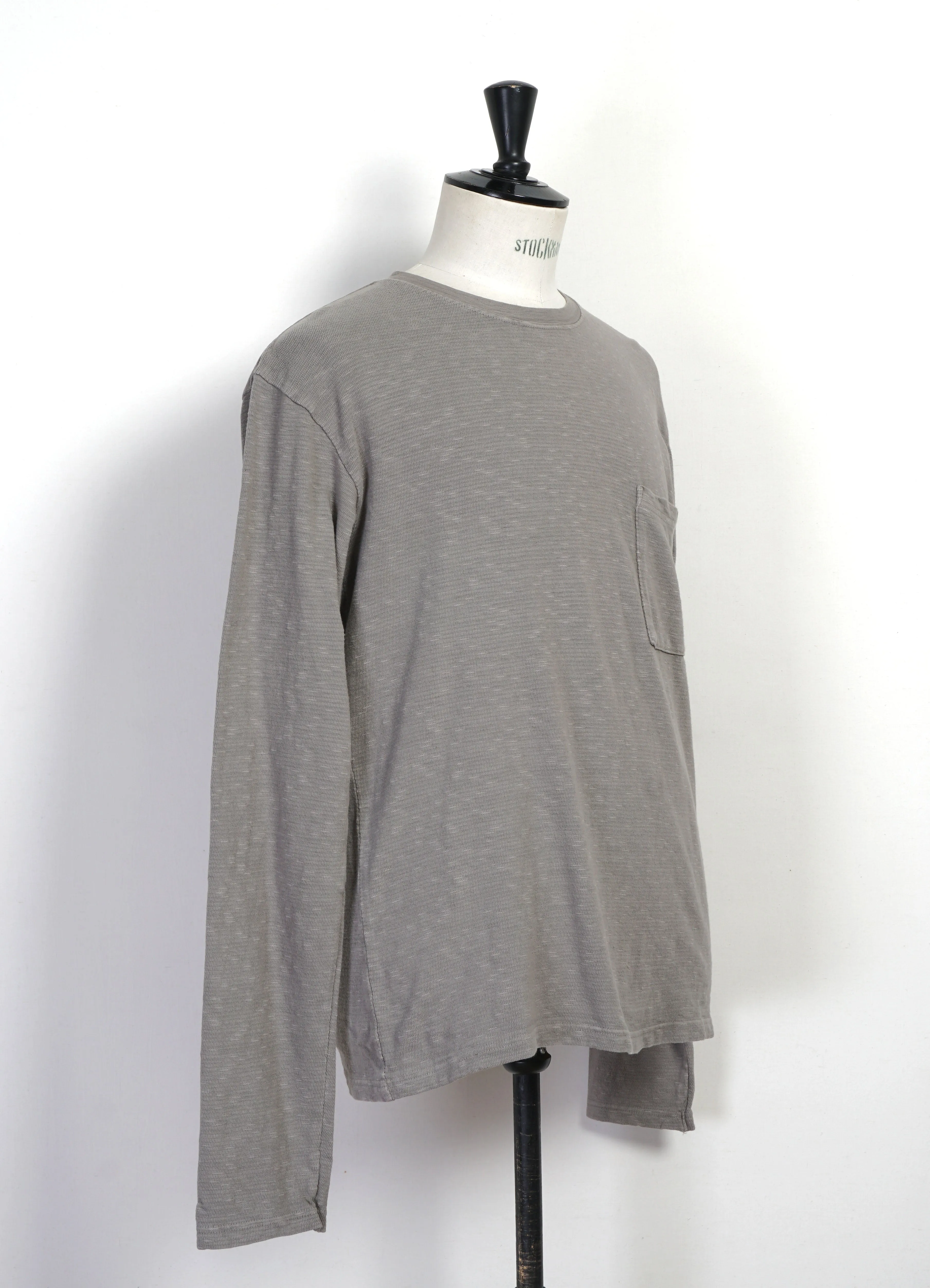 AMUSE | Long Sleeve Pocket T | Ice Grey sold by Hansen Garments product image thumbnail 3