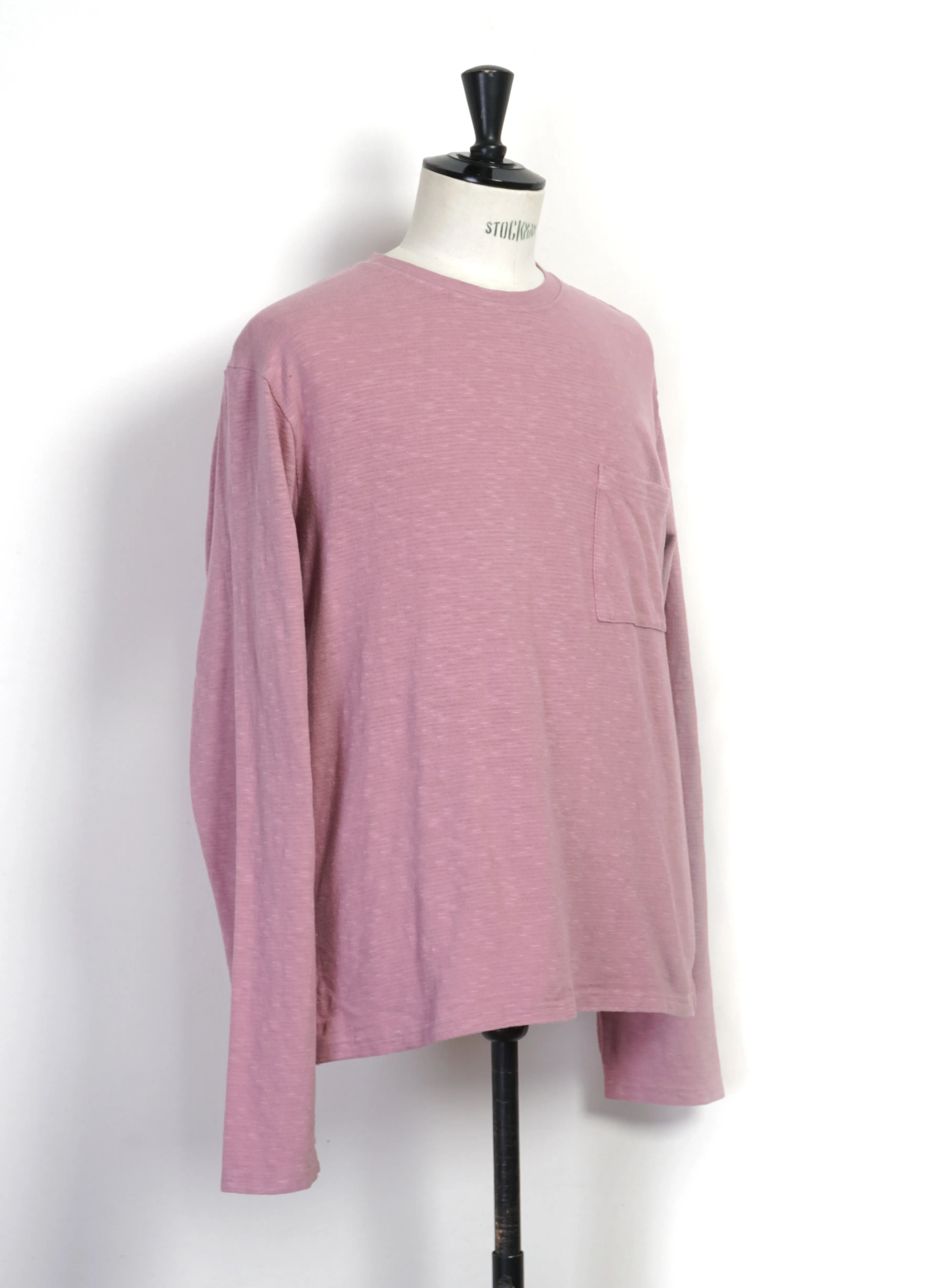 AMUSE | Long Sleeve Pocket T | Pink sold by Hansen Garments product image thumbnail 3