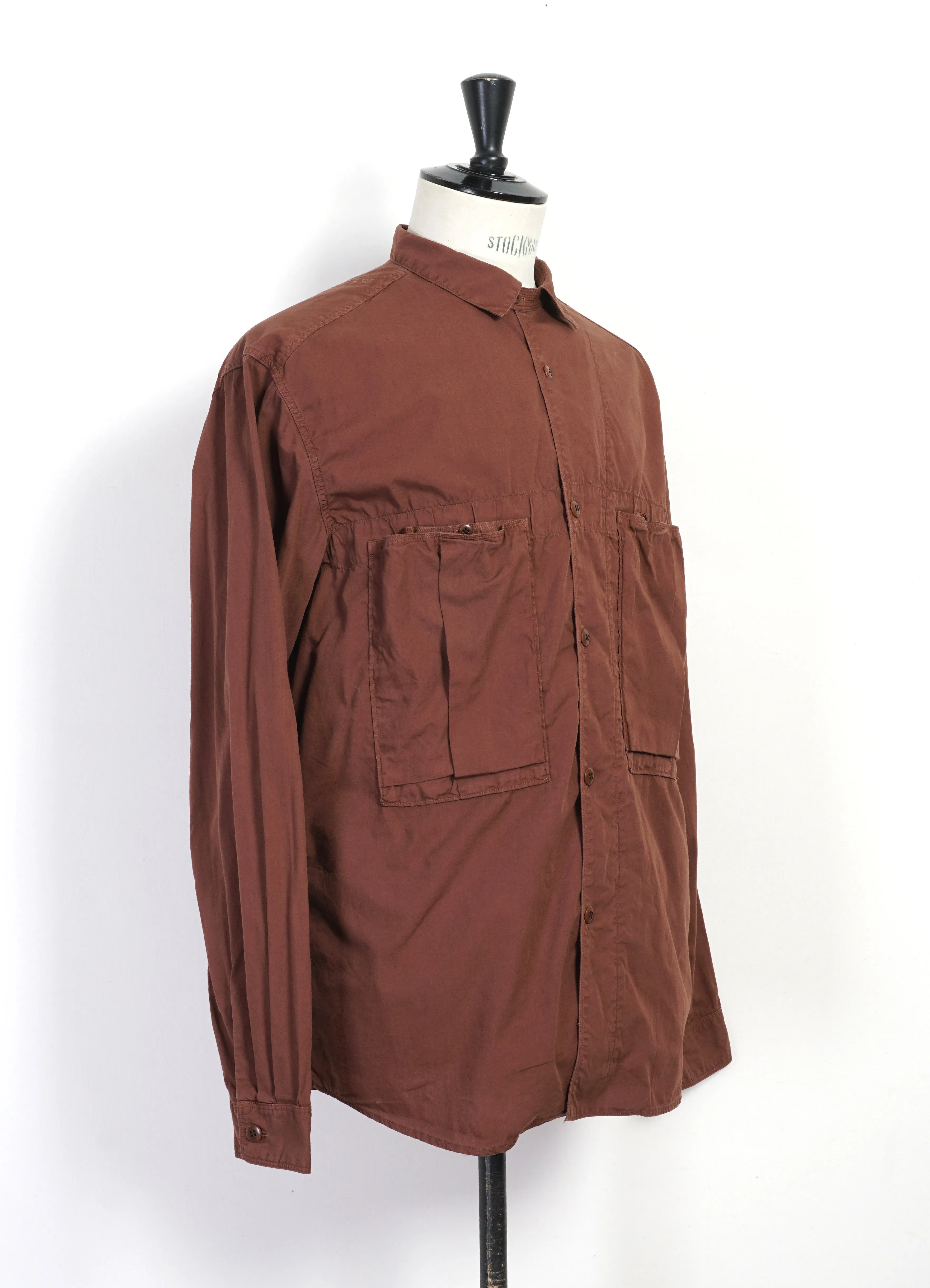 BROAD CLOTH | Anorak Shirt | Brown sold by Hansen Garments product image thumbnail 2