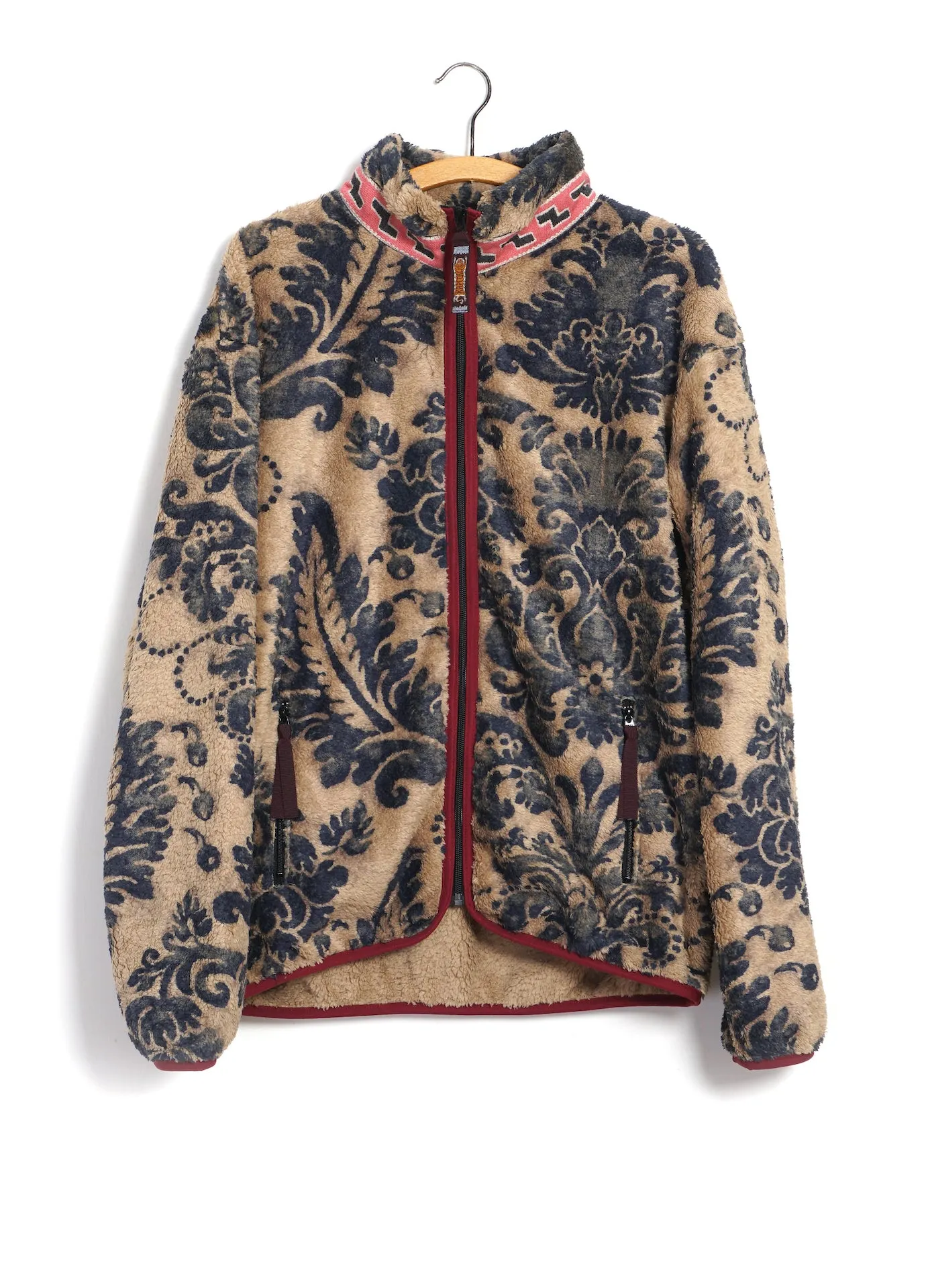 DAMASK | Virgin Mary Zip Fleece | Beige sold by Hansen Garments