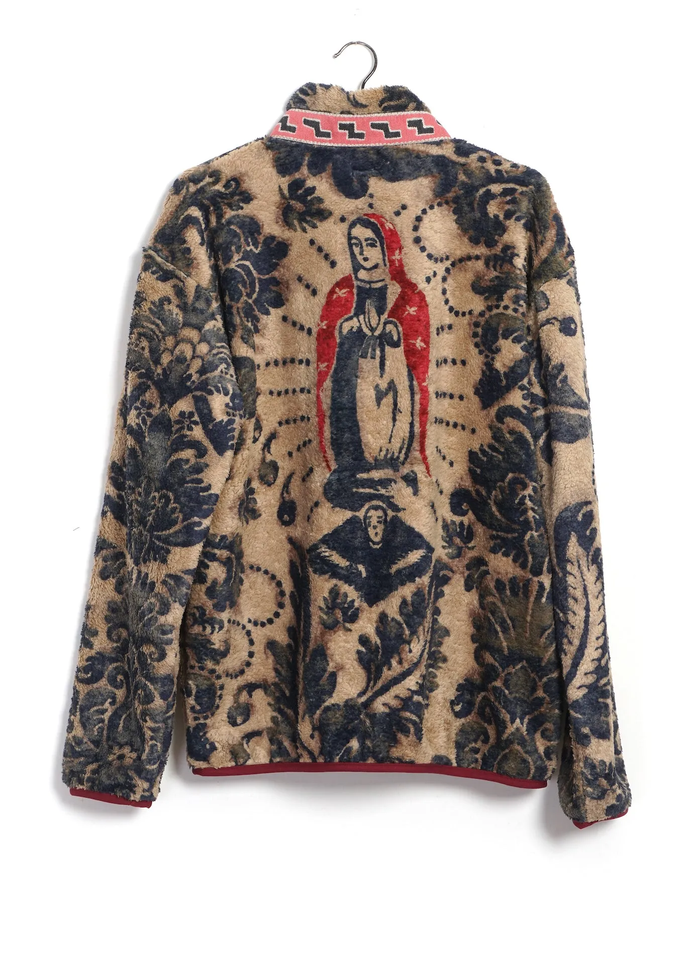 DAMASK | Virgin Mary Zip Fleece | Beige sold by Hansen Garments product image thumbnail 2