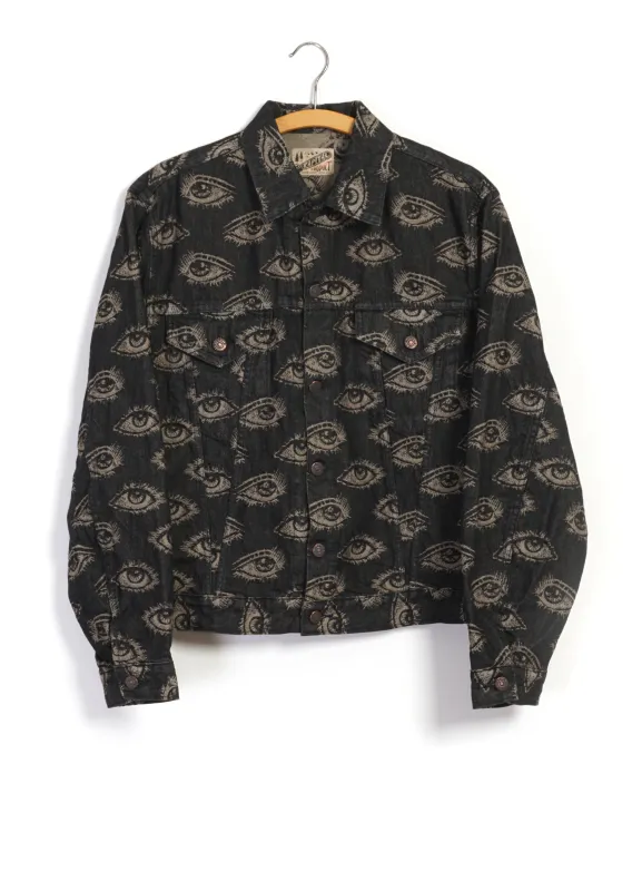 SPEAKEASY | 12oz Denim 3rd Jacket | Black made by Kapital