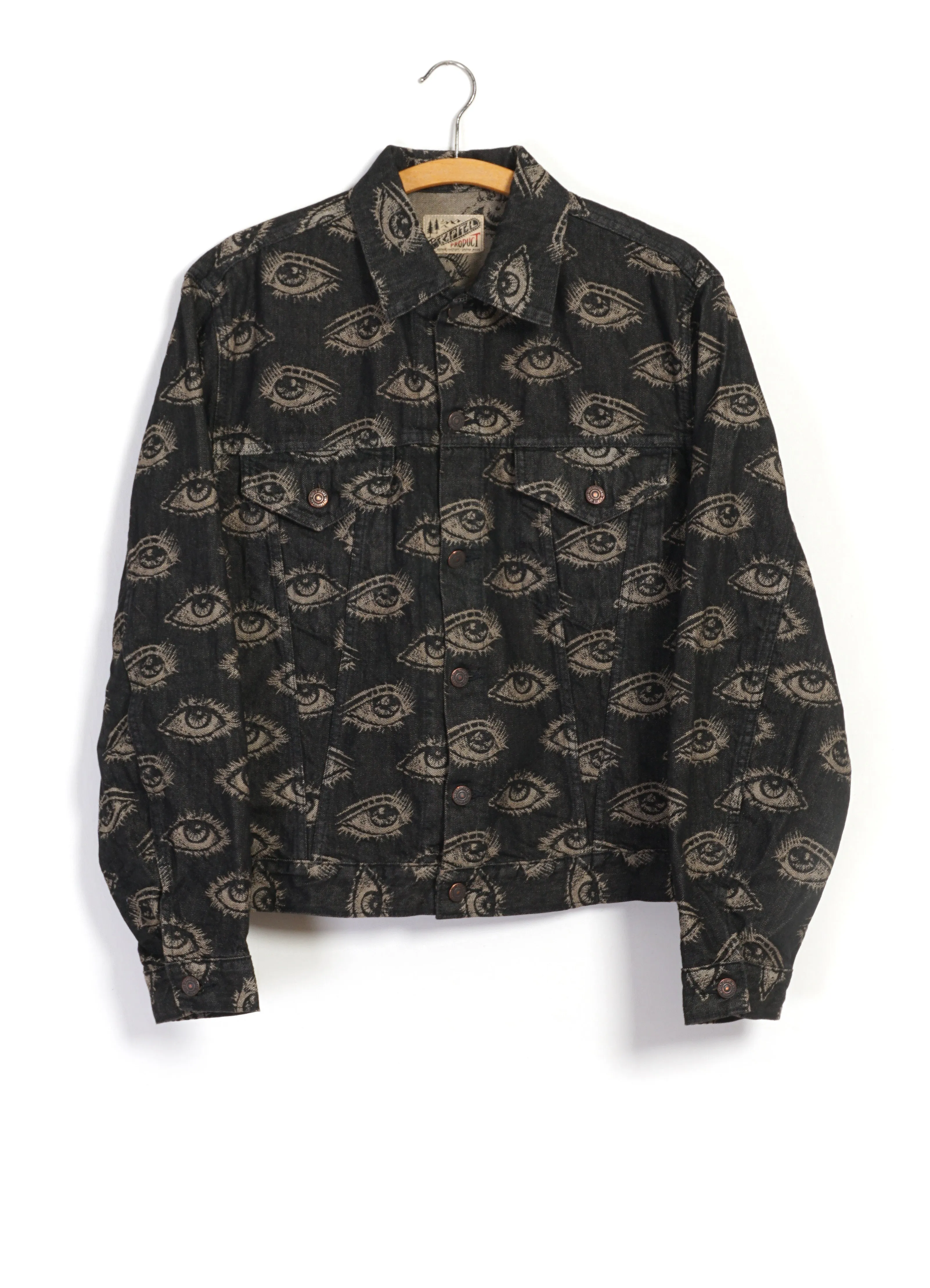 SPEAKEASY | 12oz Denim 3rd Jacket | Black sold by Hansen Garments