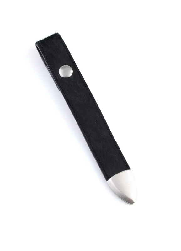 M2448 | Pony Leather Keychain Holder | Black Pony sold by Hansen Garments