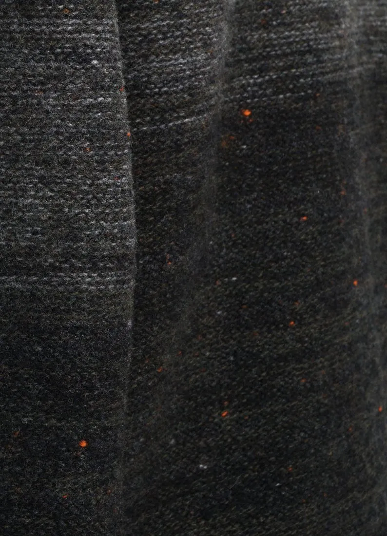 OMBRÉ MOCK-NECK | Wool & Cashmere-blend Sweater | Black/Grey sold by Hansen Garments product image thumbnail 4