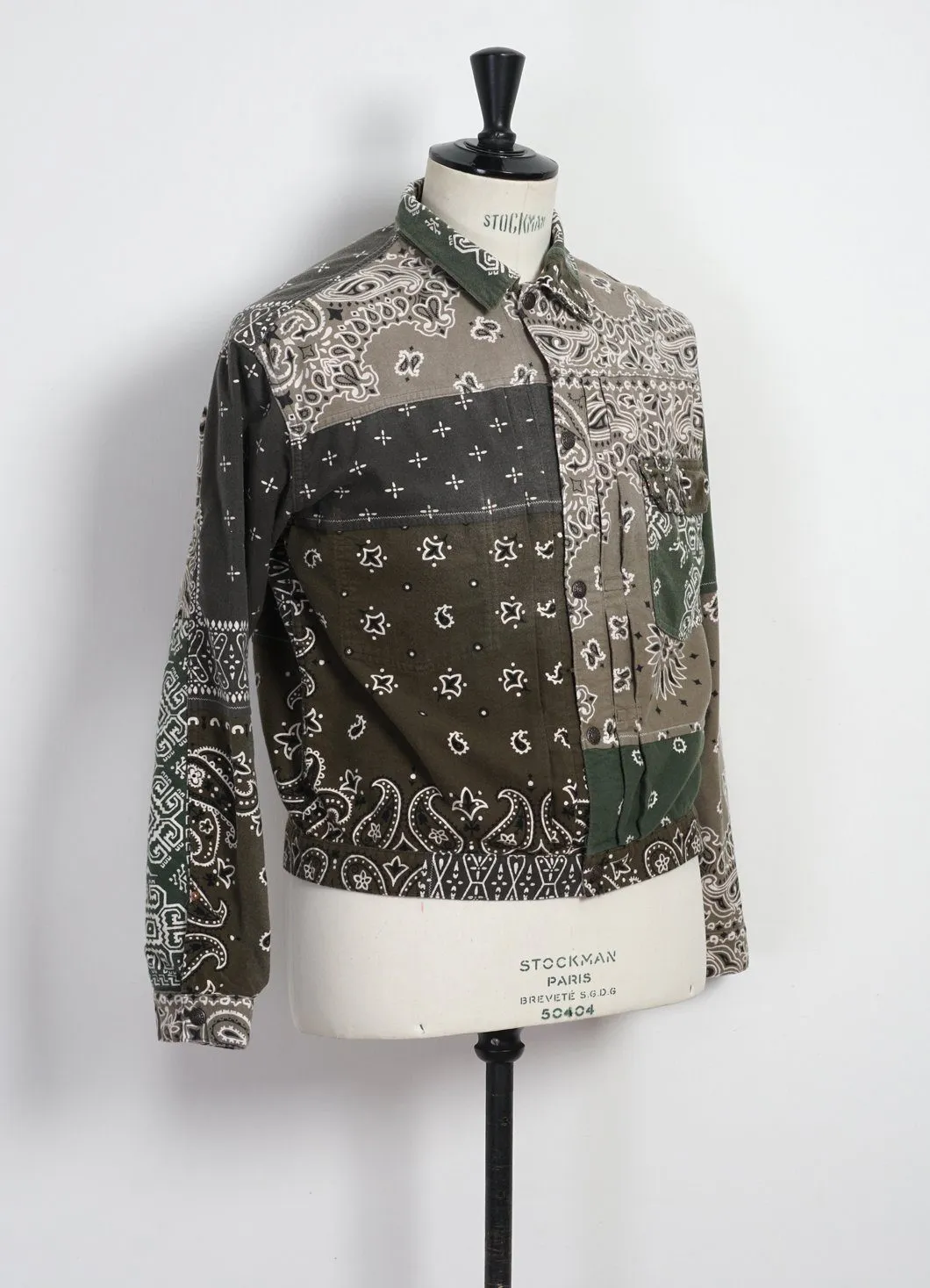 Flannel 1st | Reversible Bandana Jacket | Khaki x Orange sold by Hansen Garments product image thumbnail 5