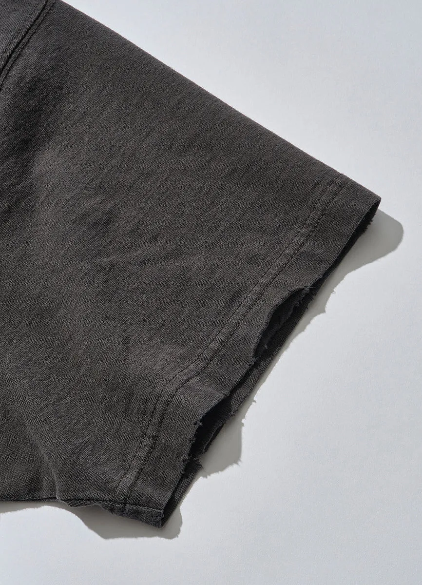 FULLY TECH | Distressed Mountaineers T-shirt | Black sold by Hansen Garments product image thumbnail 4