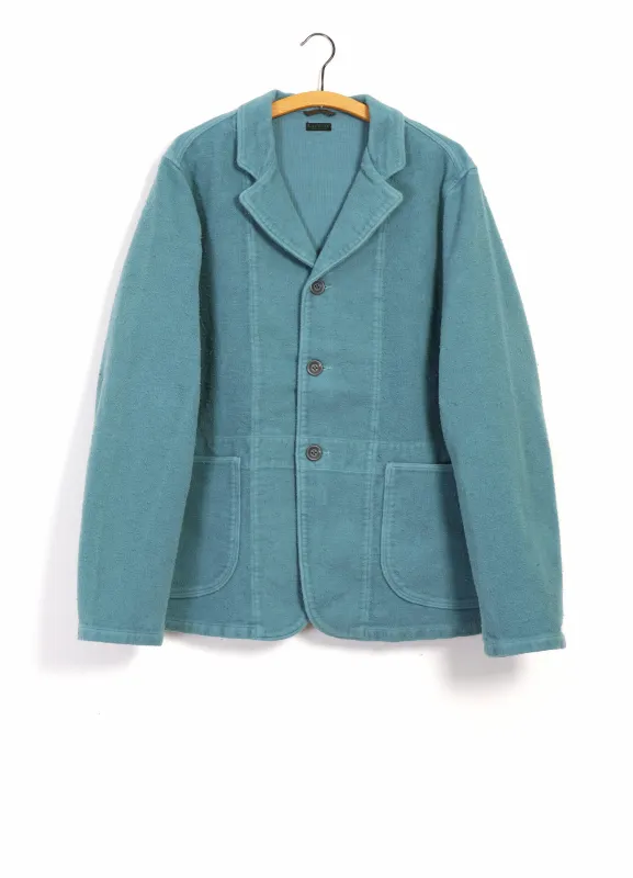 HOSPITAL JACKET | Napped Heat Corduroy Jacket | Turquoise sold by Hansen Garments