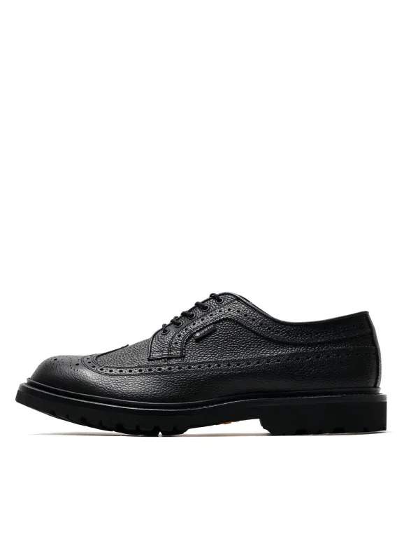 WING-TIP | Gore-Tex Brogue Leather Shoe | Black sold by Hansen Garments