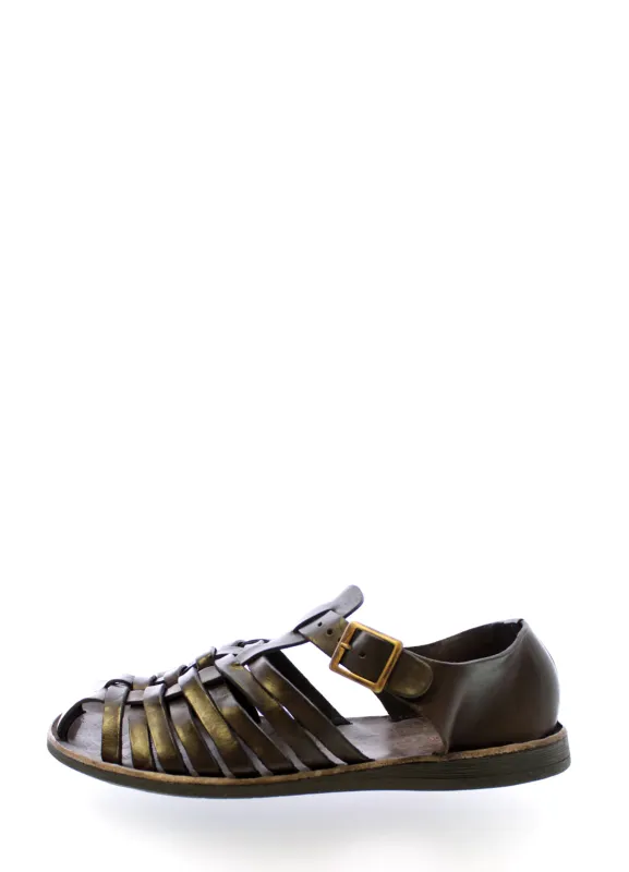 ARES | Vegetable Tanned Leather Sandal | Brown sold by Hansen Garments