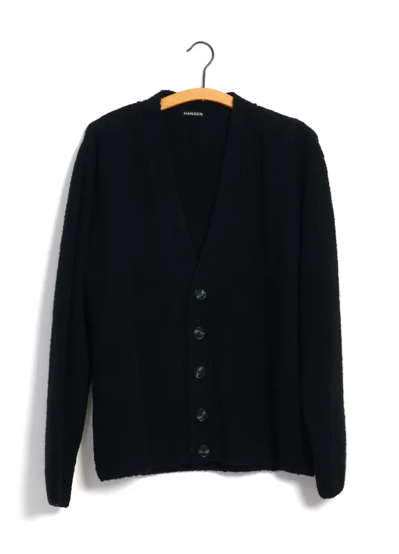 LEANDER 30-08-2 | Classic Cardigan | Black made by Hansen Garments