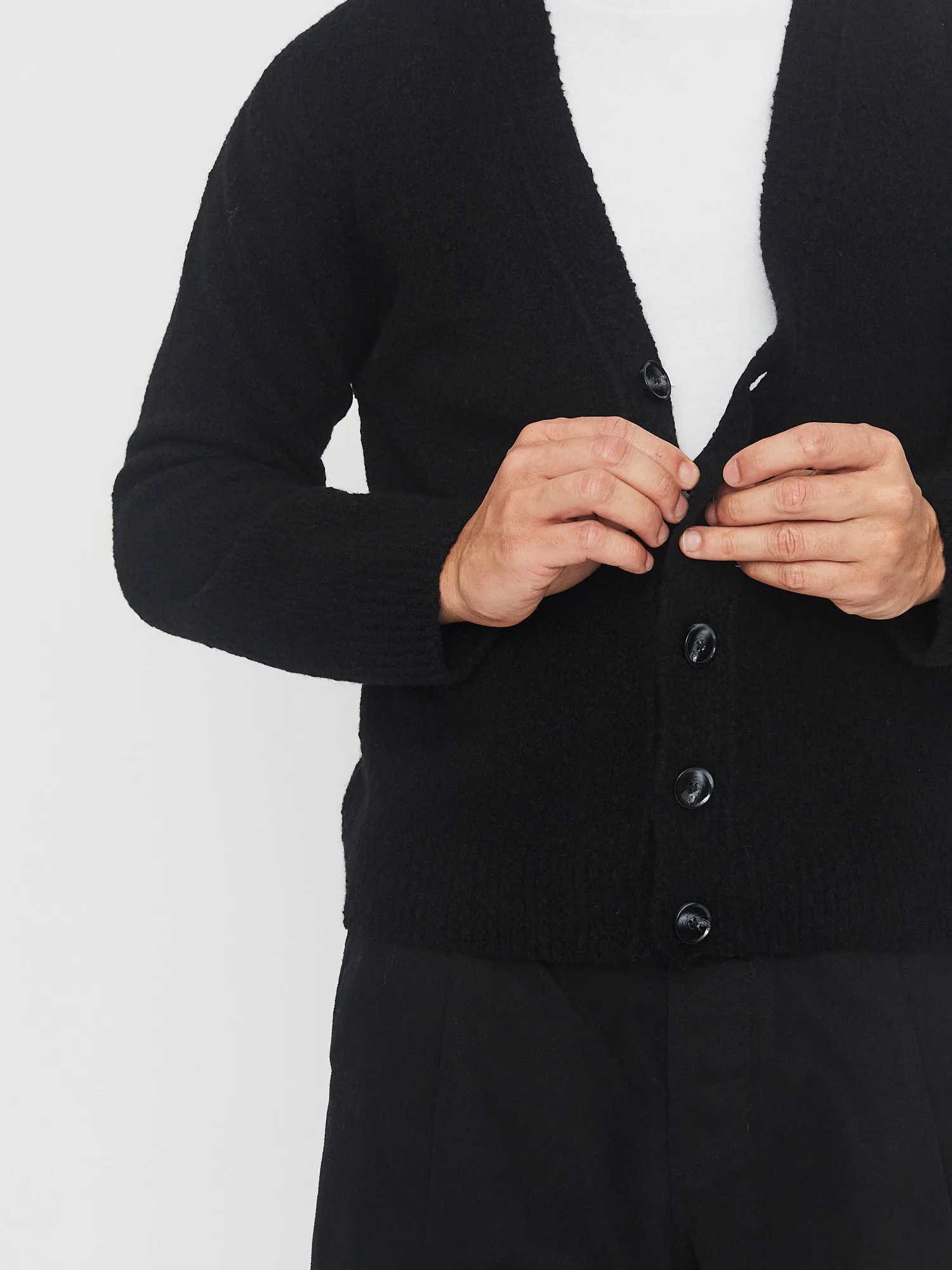 LEANDER 30-08-2 | Classic Cardigan | Black sold by Hansen Garments product image thumbnail 2