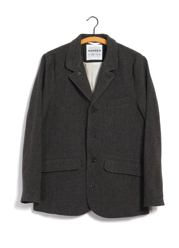 VINCENT 30-44-9 | Classic Four Button Blazer | Brown Wool Pin sold by Hansen Garments