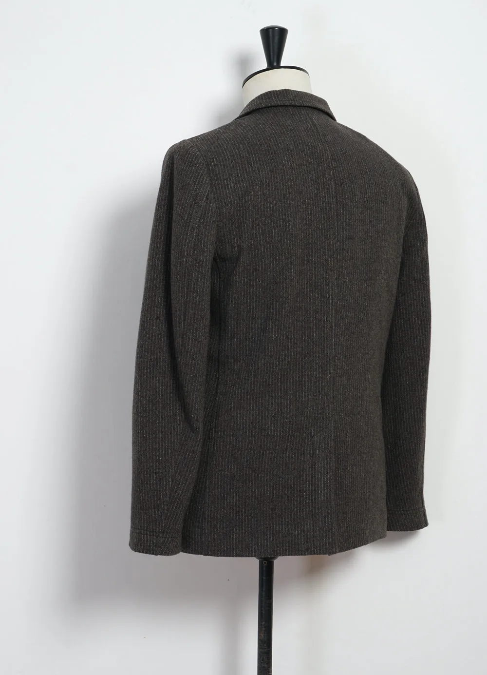 VINCENT 30-44-9 | Classic Four Button Blazer | Brown Wool Pin sold by Hansen Garments product image thumbnail 5