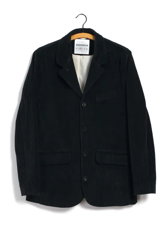 VINCENT 30-35-2 | Classic Four Button Blazer | Dusty Black sold by Hansen Garments