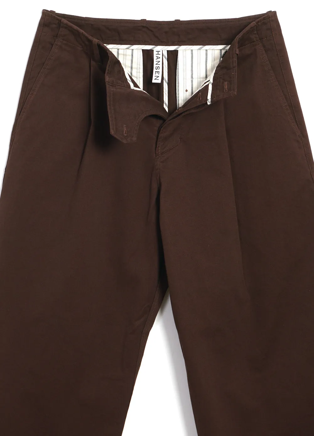BOBBY 30-56-8 | Wide Pleated Everyday Trousers | Chestnut sold by Hansen Garments product image thumbnail 4