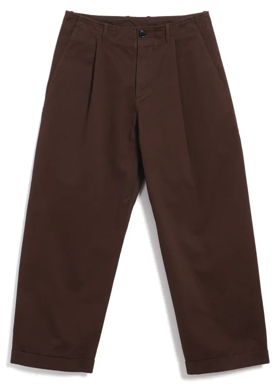 BOBBY 30-56-8 | Wide Pleated Everyday Trousers | Chestnut sold by Hansen Garments