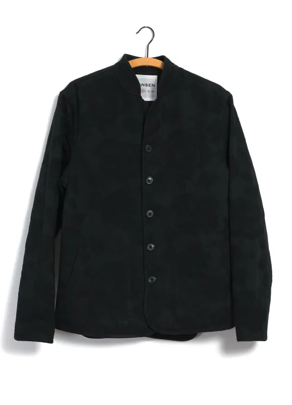 ERLING 30-30-2 | Refined Work Jacket | Black Flowers sold by Hansen Garments