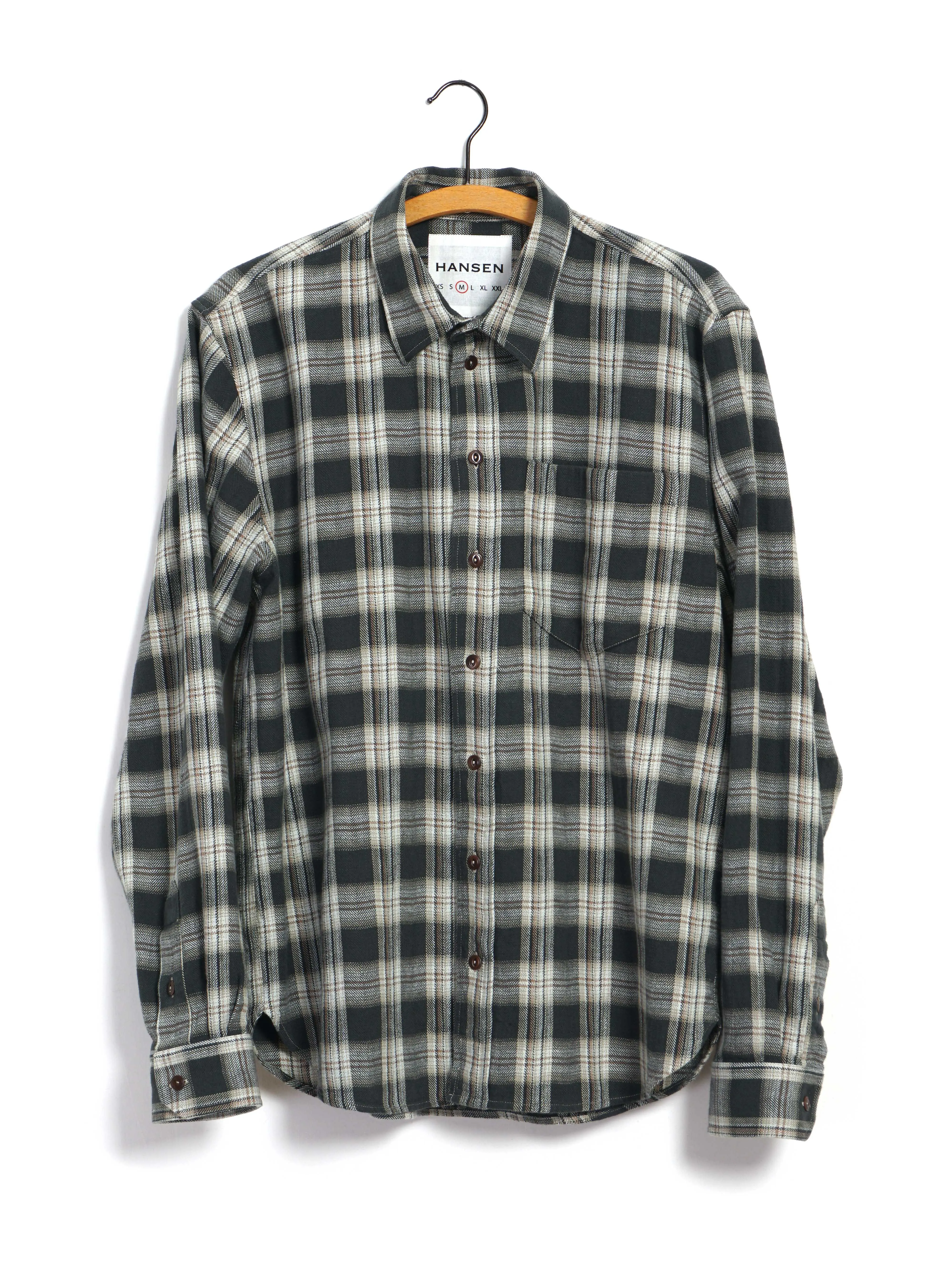 RAYMOND 30-22-2 | Loose Cut Shirt | Black Checks sold by Hansen Garments