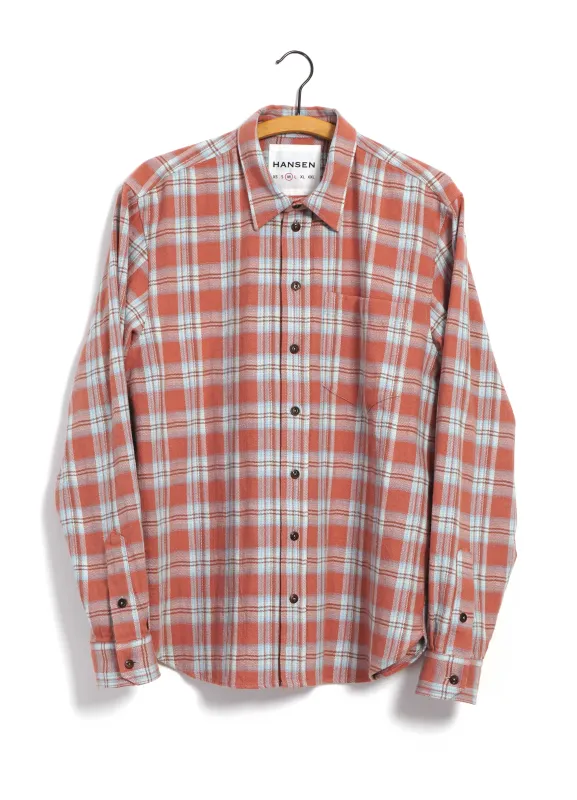 RAYMOND 30-22-8 | Loose Cut Shirt | Red Checks sold by Hansen Garments