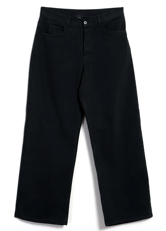 MILAN 30-26-2 | Straight Wide Workwear Trousers | Washed Black sold by Hansen Garments
