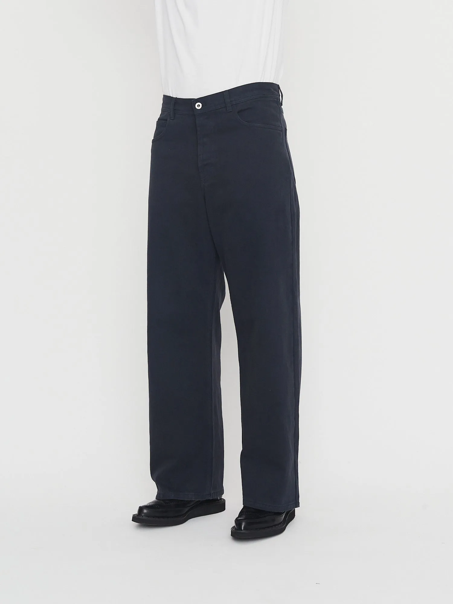 MILAN 30-26-3 | Straight Wide Workwear Trousers | Blue Whale sold by Hansen Garments product image thumbnail 2
