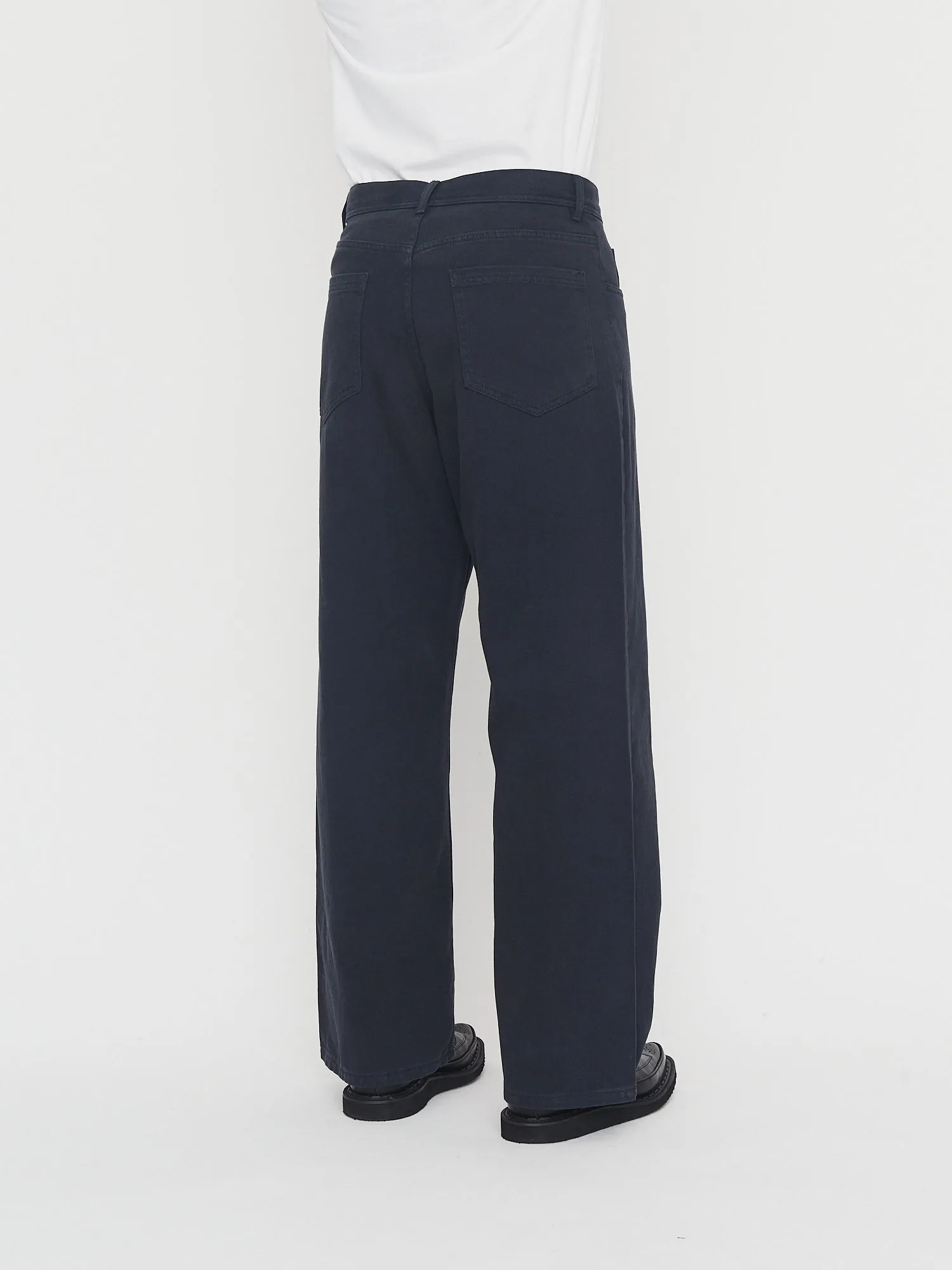 MILAN 30-26-3 | Straight Wide Workwear Trousers | Blue Whale sold by Hansen Garments product image thumbnail 3