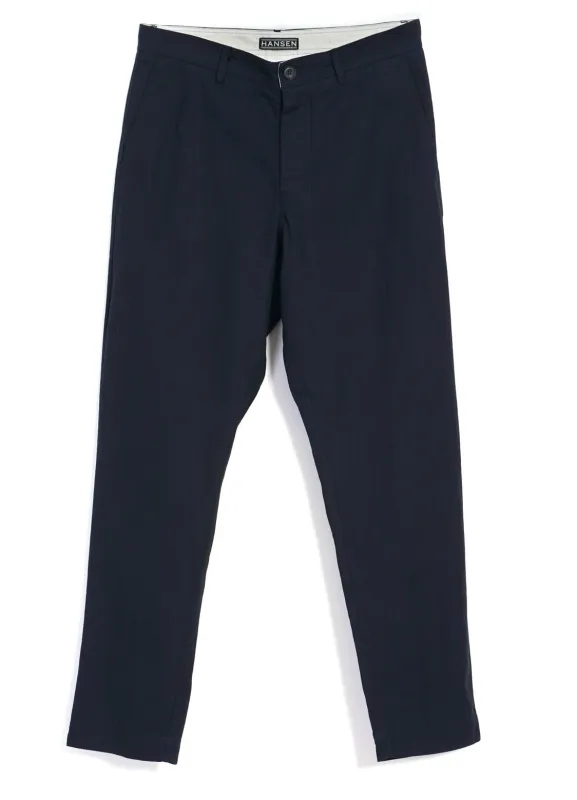 KEN | Wide Cut Trousers | Indigo Herringbone sold by Hansen Garments