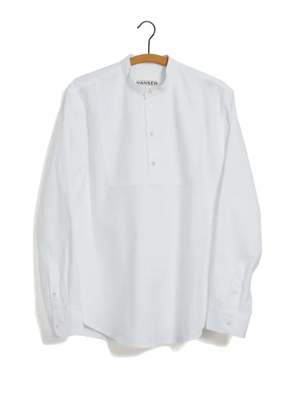 RIKARD | Loose Fit Pull-on Shirt | White made by Hansen Garments