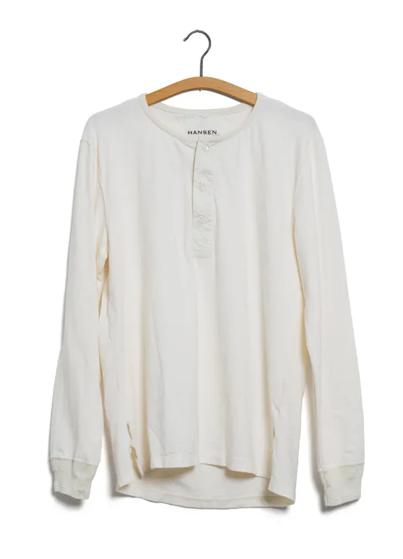 JONAS 150-15-1 | Long Sleeved Henley | Off-white sold by Hansen Garments