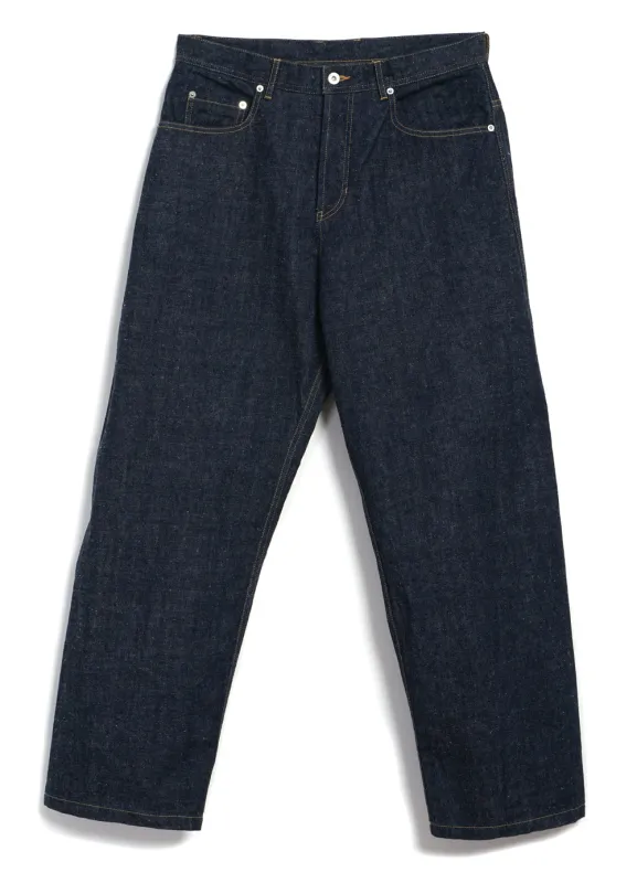 ROBBY 100-12-20-4 | 13oz Neppy Denim Wide Cut Jeans | Real Indigo sold by Hansen Garments
