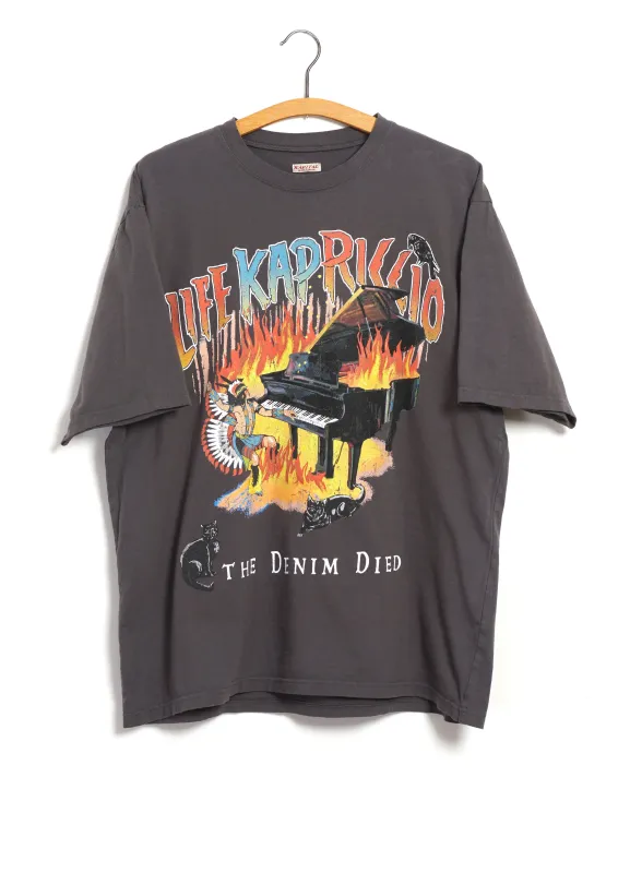 BURNING PIANO | Crew T-shirt | Black sold by Hansen Garments