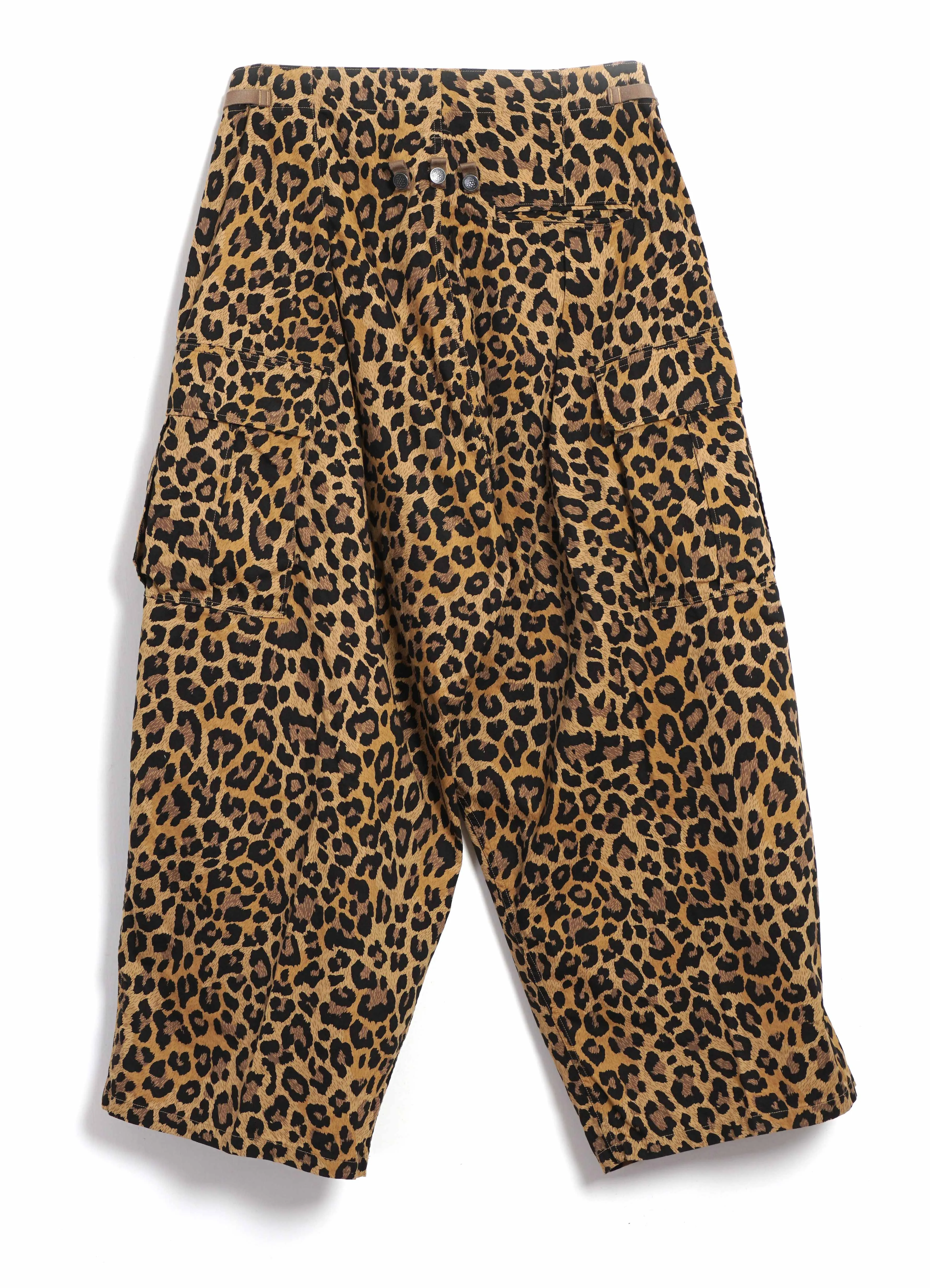 JUMBO | Cotton Herringbone Cargo Pants | Leopard sold by Hansen Garments product image thumbnail 3