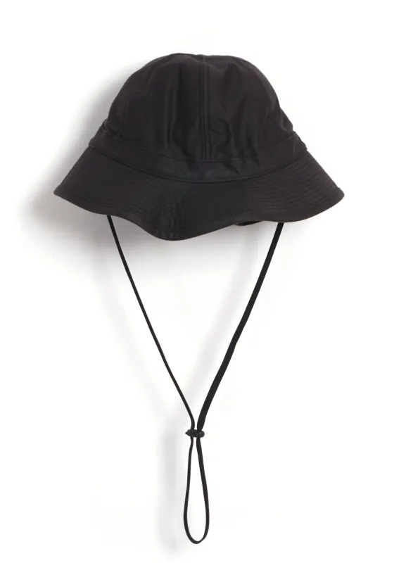 Baker Back Satin Metro Hat | Black sold by Hansen Garments