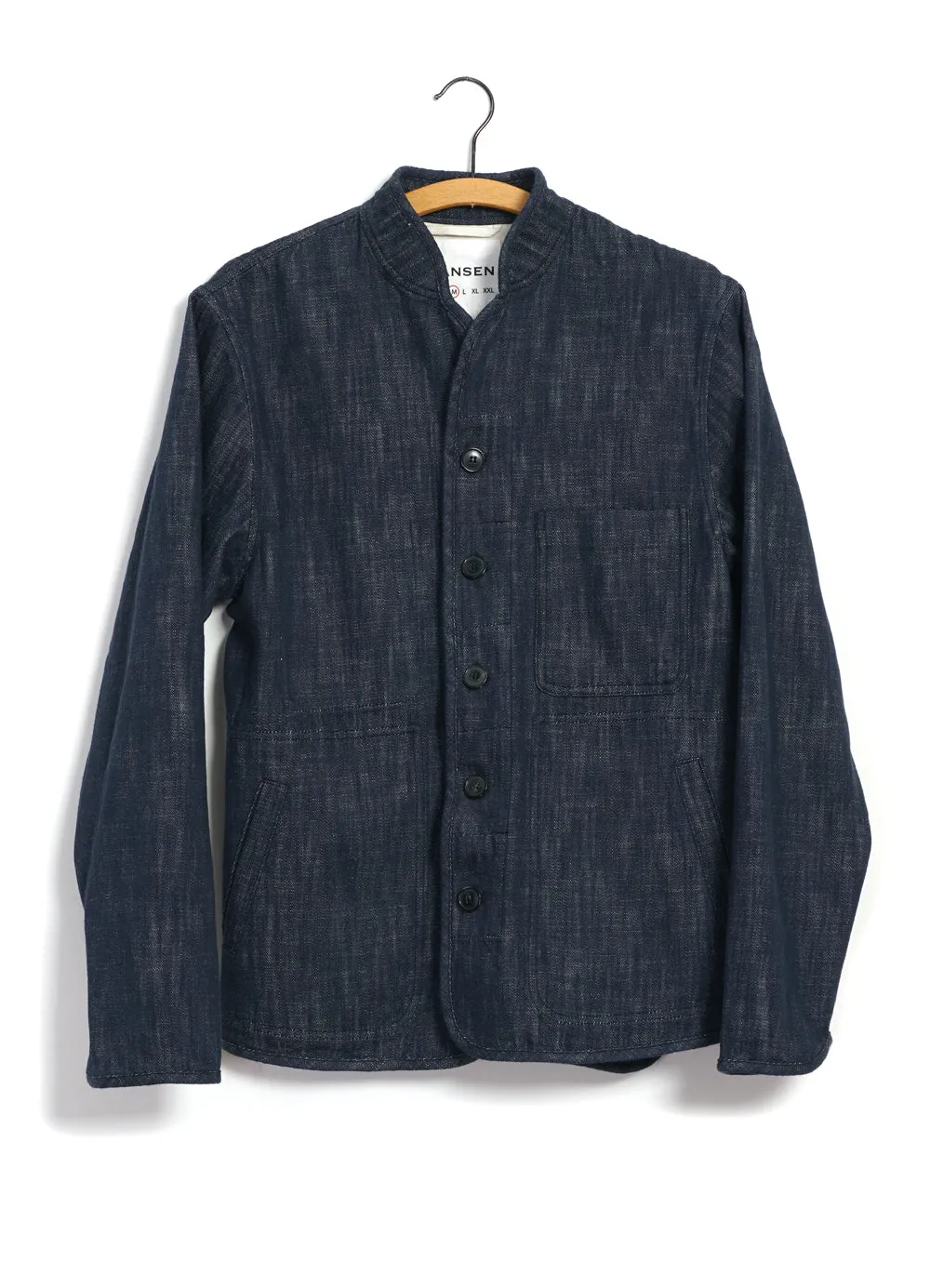 ERLING 29-55-3 | Refined Work Jacket | Denim Blue sold by Hansen Garments