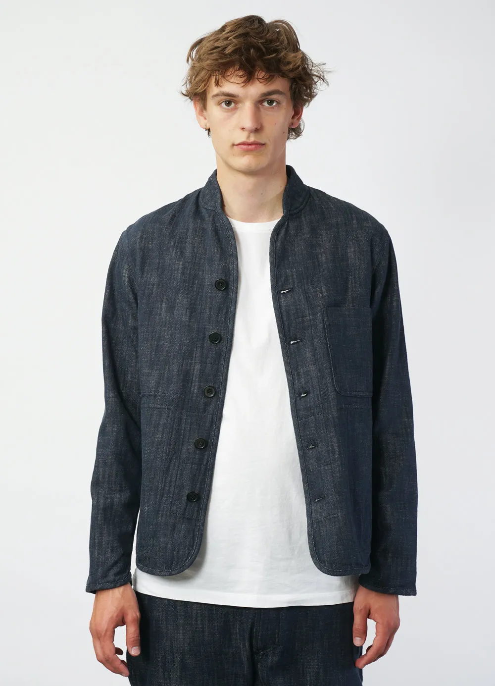 ERLING 29-55-3 | Refined Work Jacket | Denim Blue sold by Hansen Garments product image thumbnail 2