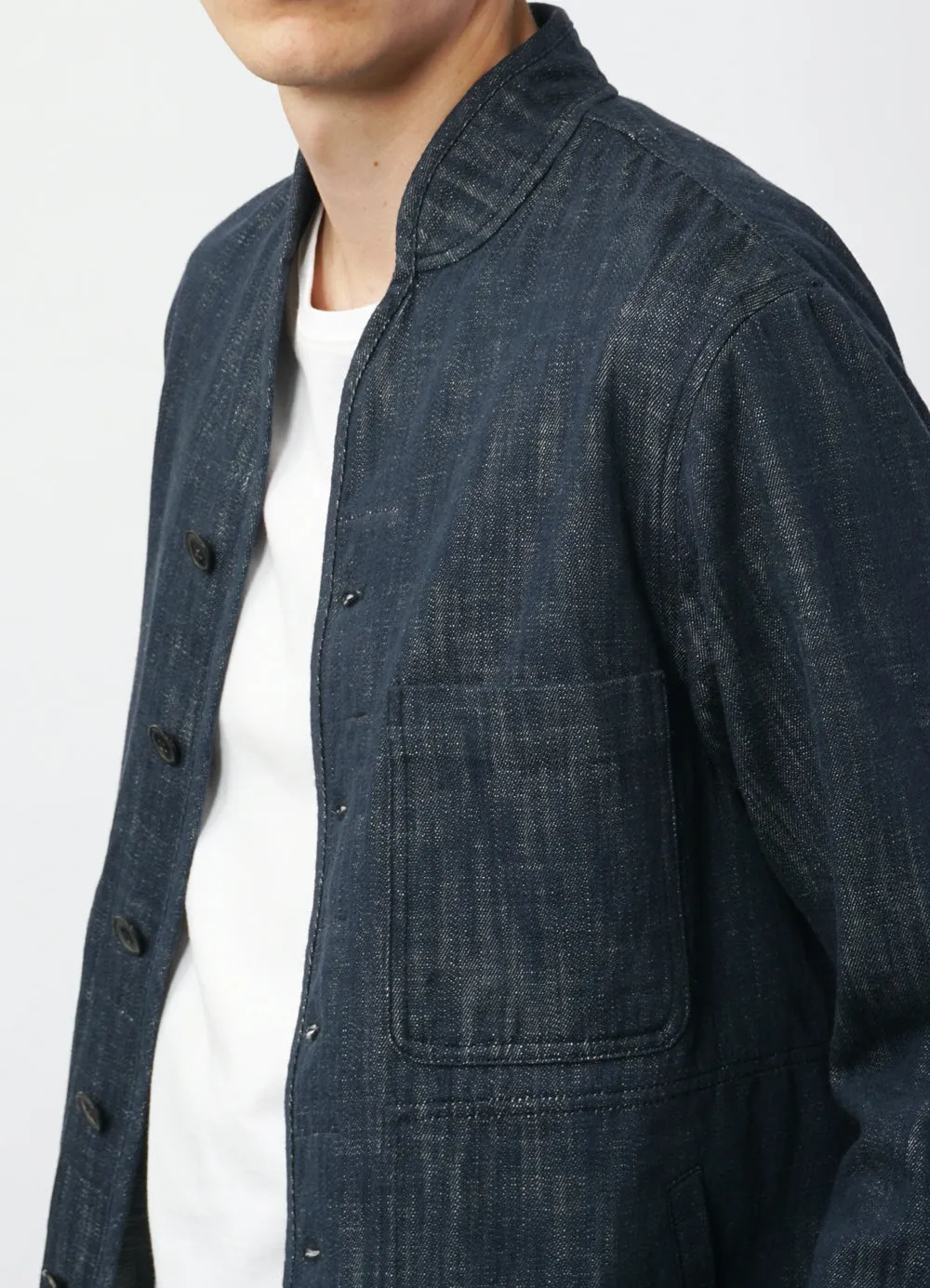 ERLING 29-55-3 | Refined Work Jacket | Denim Blue sold by Hansen Garments product image thumbnail 4