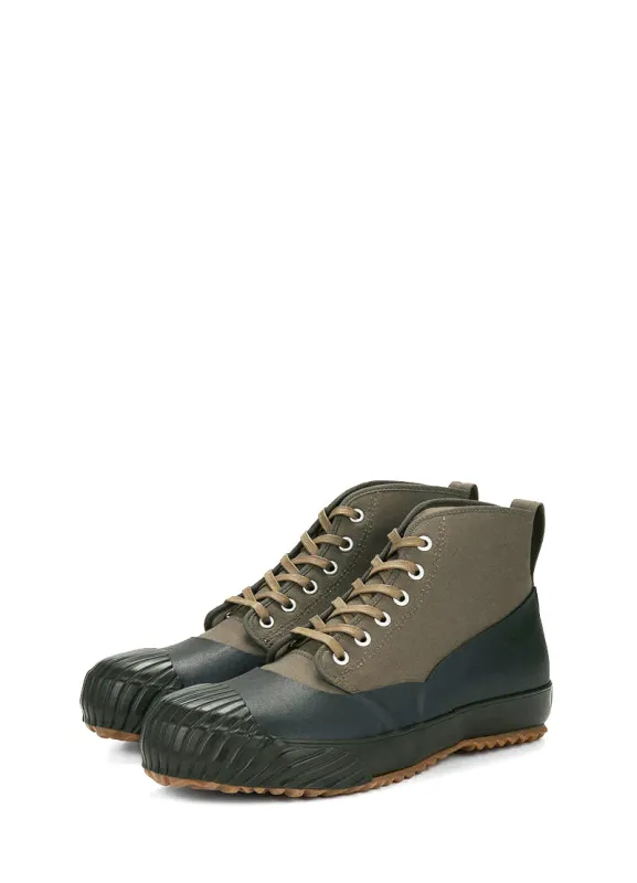 ALLWEATHER | Vulcanised Sole Sneaker Boot | Olive sold by Hansen Garments