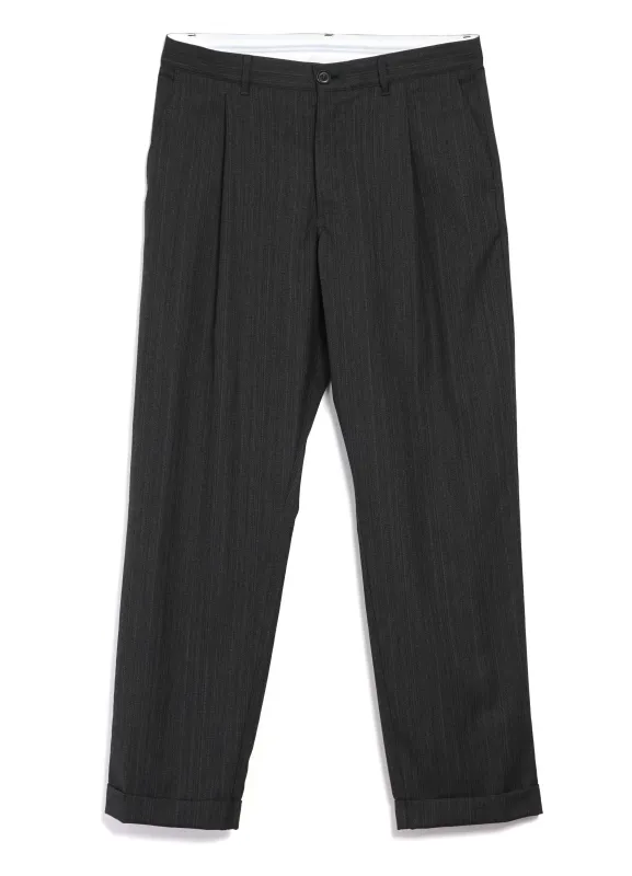 SUNE 28-37-7 | Classic Pleated Trousers | Brown Grey sold by Hansen Garments