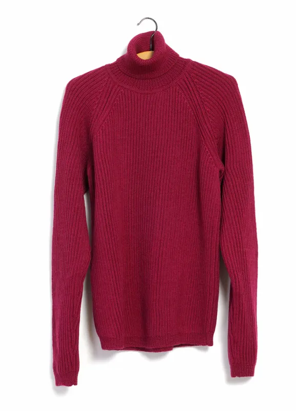 PELLE 28-06-8 | Heavy Knit Turtleneck | Magenta sold by Hansen Garments