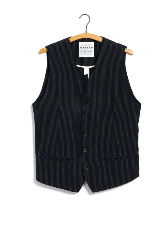 DANIEL 28-32-2 | Classic Waistcoat | Black Pin sold by Hansen Garments