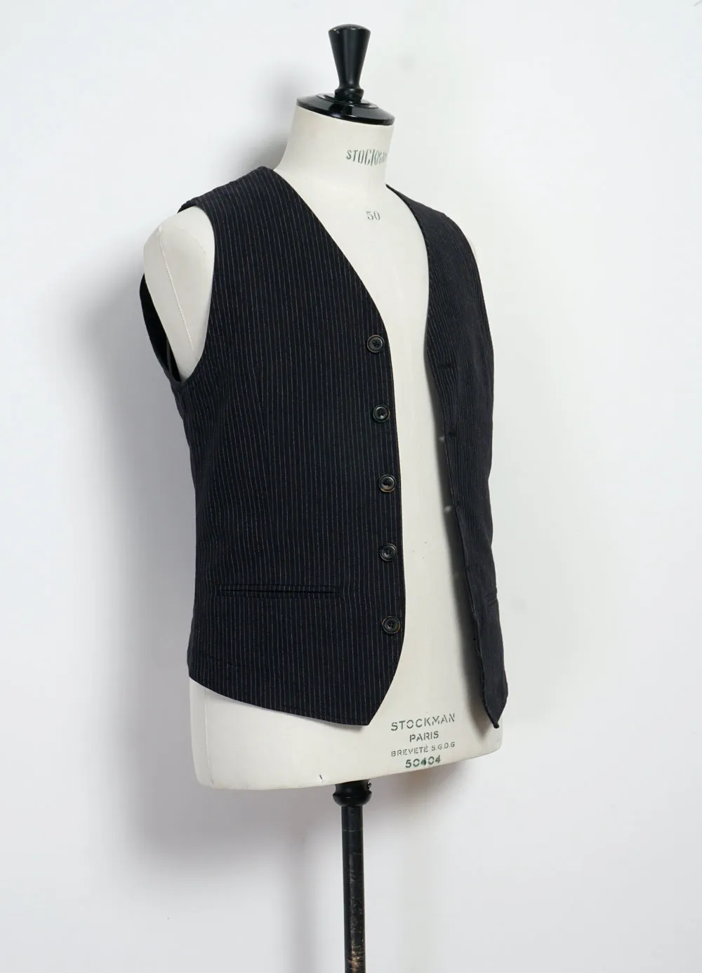 DANIEL 28-32-2 | Classic Waistcoat | Black Pin sold by Hansen Garments product image thumbnail 4