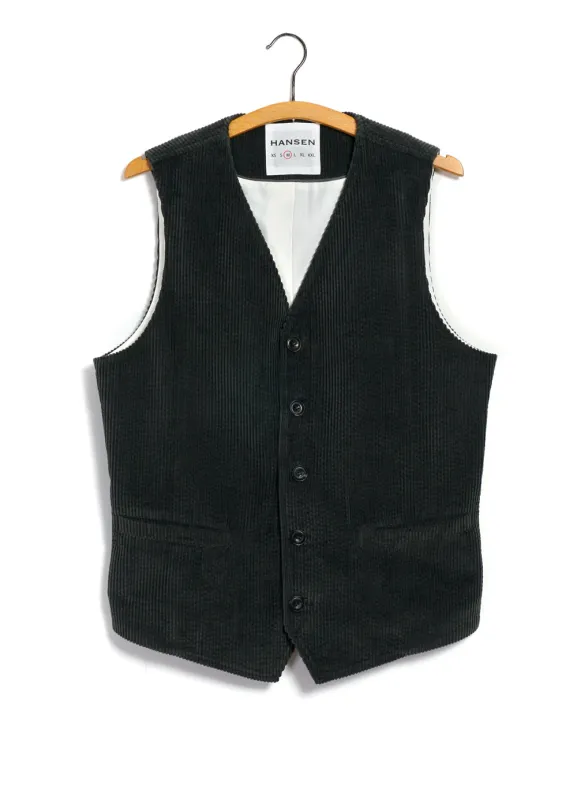 KNUD 28-35-6 | Workwear Waistcoat | Olive Taupe sold by Hansen Garments