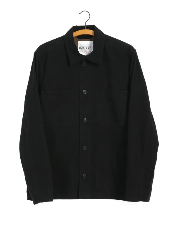 BERTRAM 28-22-2 | Refined Moleskin Work Jacket | Black sold by Hansen Garments