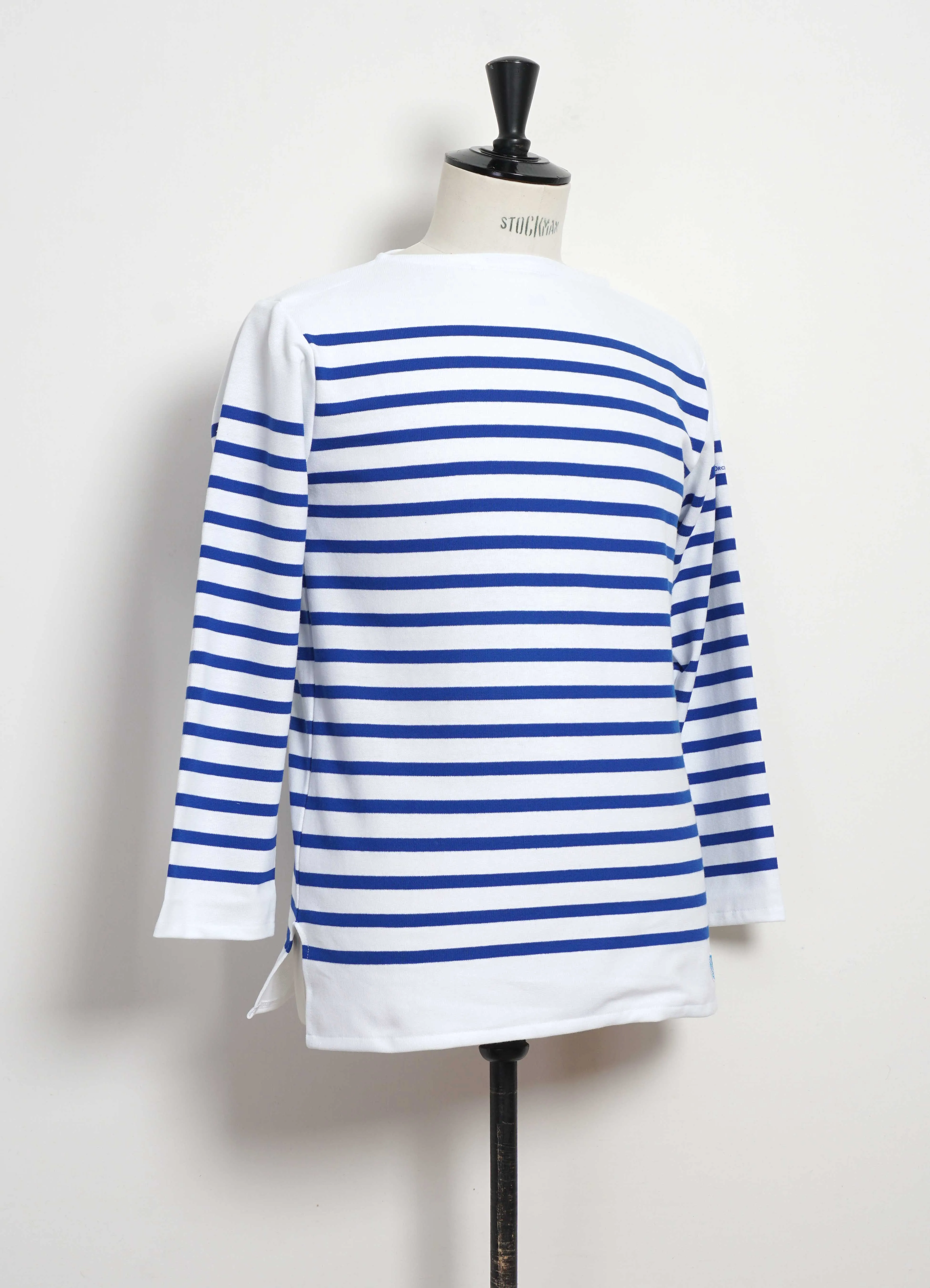 MARINE NATIONALE | Striped T-shirt | White Blue sold by Hansen Garments product image thumbnail 2