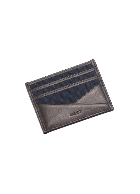 M/S CARDHOLDER | Navy/Dark Brown sold by Hansen Garments