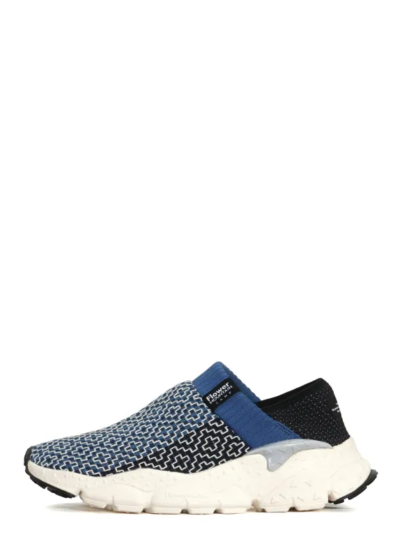 CAMP UNI | Sashiko Slip-on Sneaker | Navy Grey sold by Hansen Garments